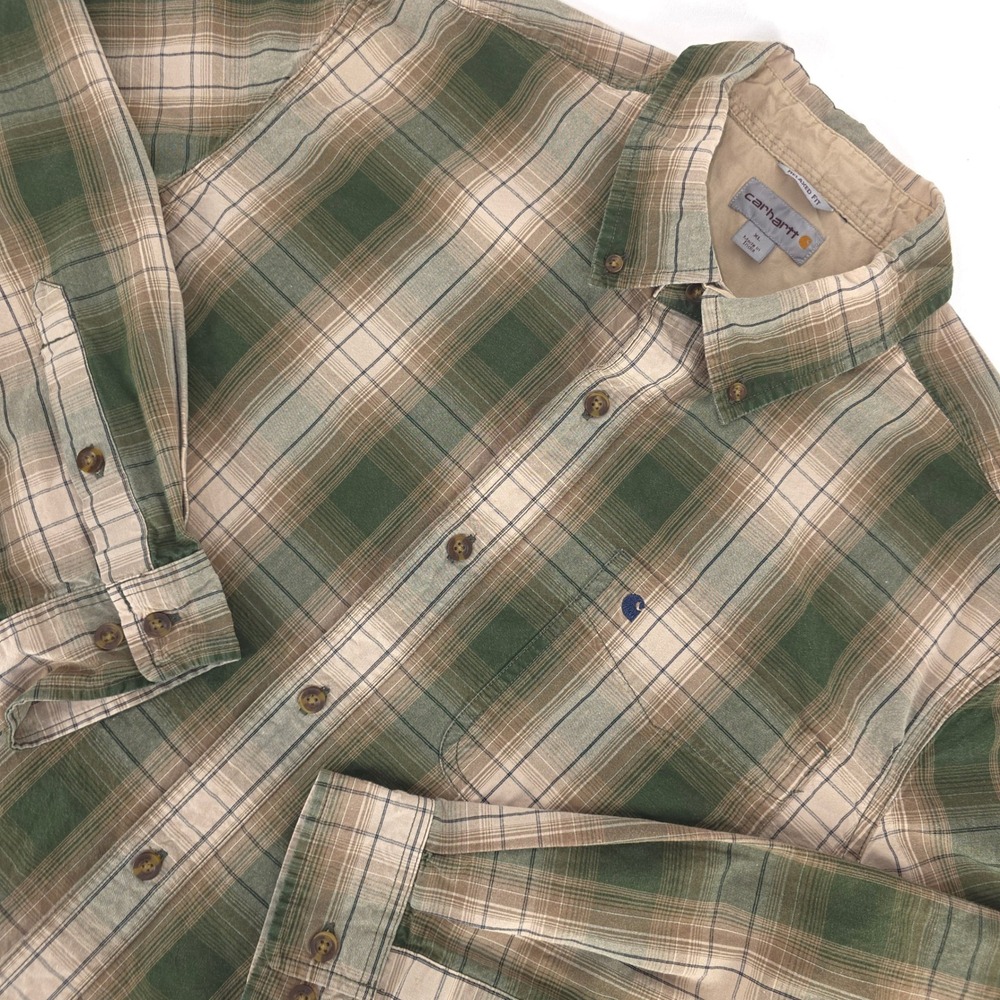 Carhartt Relaxed Plaid Shirt Mens XL‎ Button Up Fit Workwear Long Sleeve Rugged